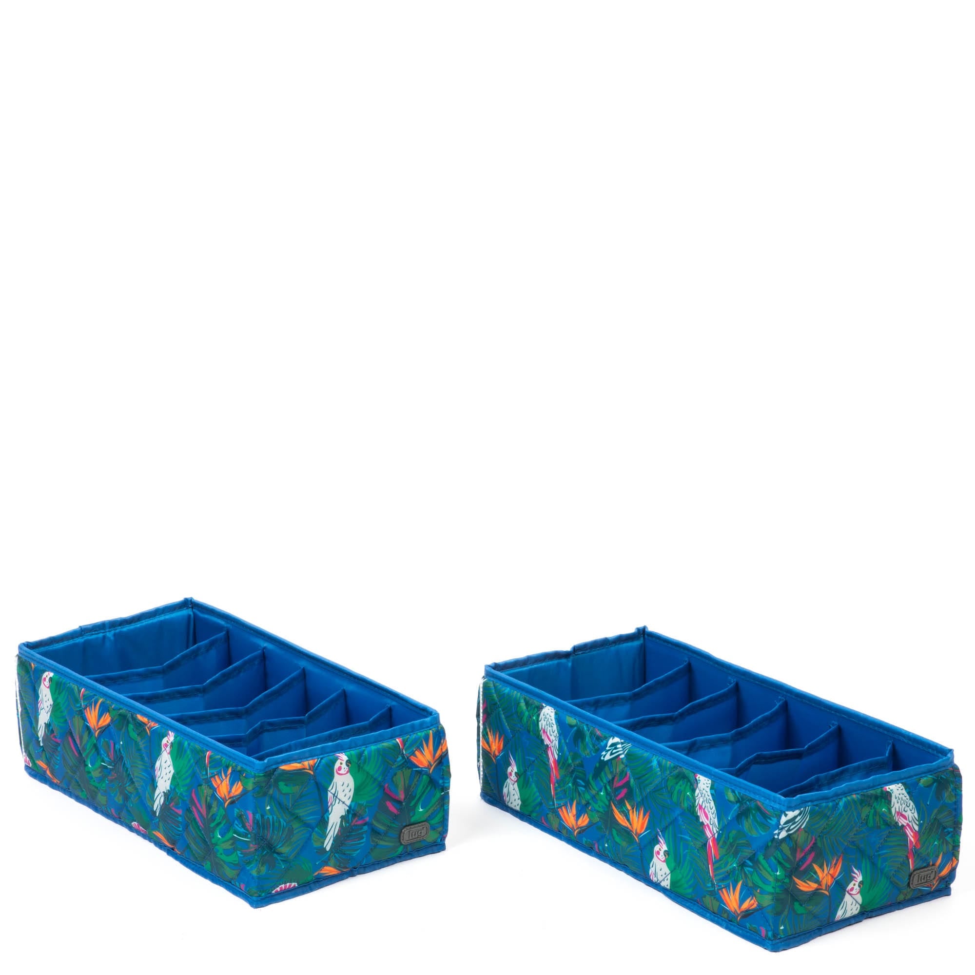 Dolly 2pc 6 Pocket Drawer Organizer - TROPICAL BIRDS - Dolly2pk_TropicalBirds_02